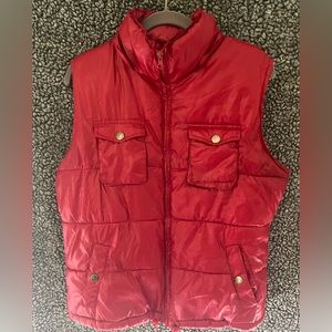 Faded Glory - Red Puffer Vest